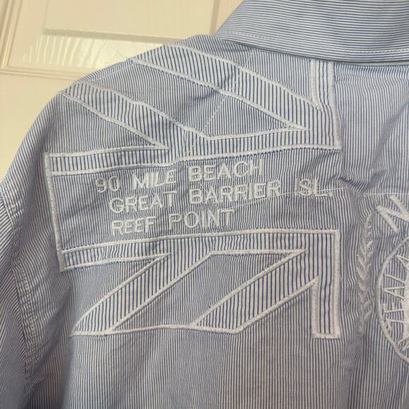 New Zealand Auckland Men’s Long Sleeve Button Down Shirt Embroidered Size XL - Picture 9 of 15